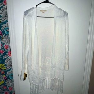 Michael Kors - White Fringe Sweater